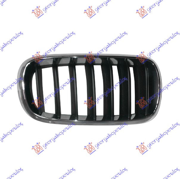 GRILLE SIDE PIECE (CHROME/BLACK)