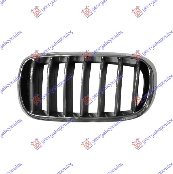 GRILLE SIDE PIECE (CHROME-CHROME/BLACK)