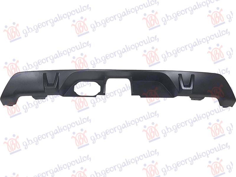 REAR BUMPER MOULDING LOWER (M-SPORT & M50) (PAINTED BLACK) (TOWING HITCH)