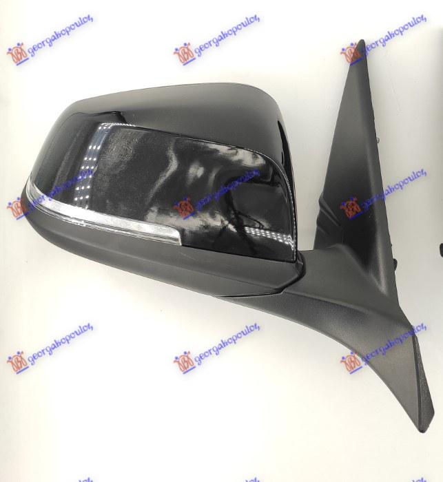DOOR MIRROR ELECTRICAL HEATED FOLDABLE PRIMED (W/MEMORY) (W/SIDE LAMP) (5 PIN) (ASPHERICAL GLASS)