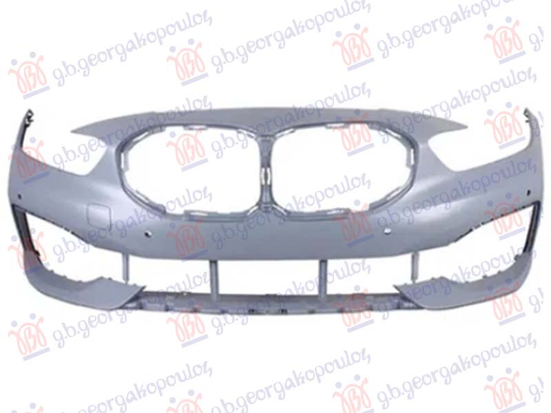 FRONT BUMPER PRIMED (W/4 PDC) (A QUALITY)