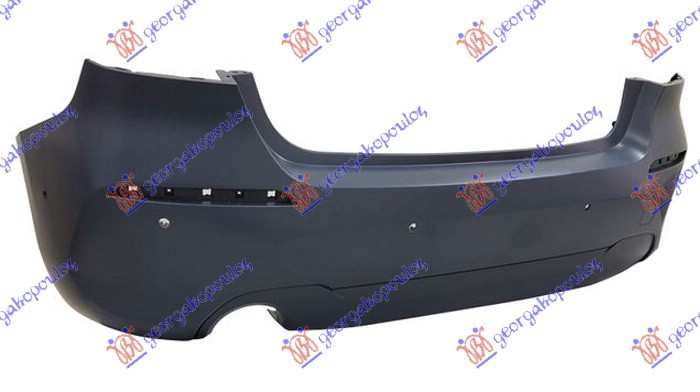 REAR BUMPER PRIMED (W/1 SINGLE EXHAUST) BASIS (W/6 PDC)