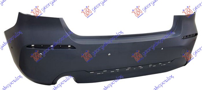REAR BUMPER PRIMED (W/ONE SINGLE EXHAUST) LUXURY-LINE (W/6 PDC)