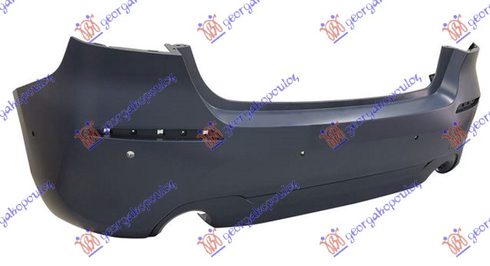 REAR BUMPER PRIMED (W/TWO SINGLE EXHAUST) BASIS (W/6 PDC)