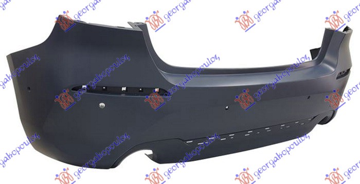REAR BUMPER PRIMED (W/TWO SINGLE EXHAUST) LUXURY-LINE (W/6 PDC)
