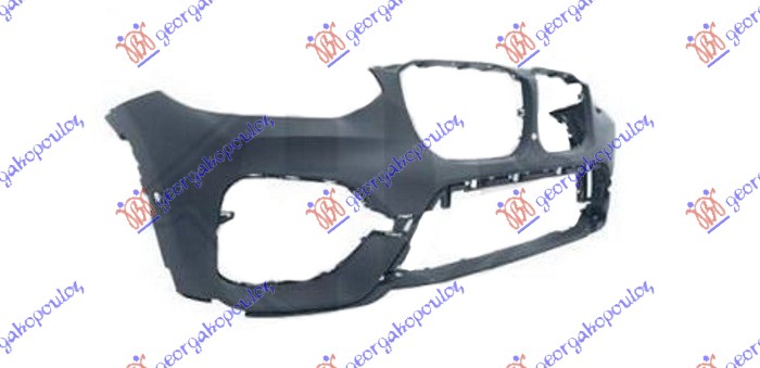 FRONT BUMPER PRIMED (W/CAMERA) (LUXURY LINE)