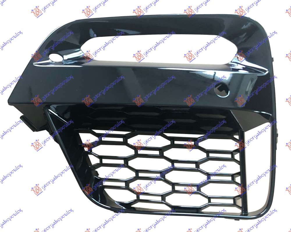 FRONT BUMPER GRILLE PAINTED BLACK (W/FOG LAMP HOLES) (W/PDC HOLE) (M-SPORT)