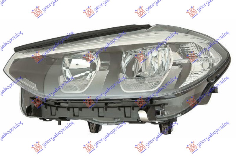 HEAD LAMP ELECTRICAL (LED/H7) W/LED DRL (DEPO)