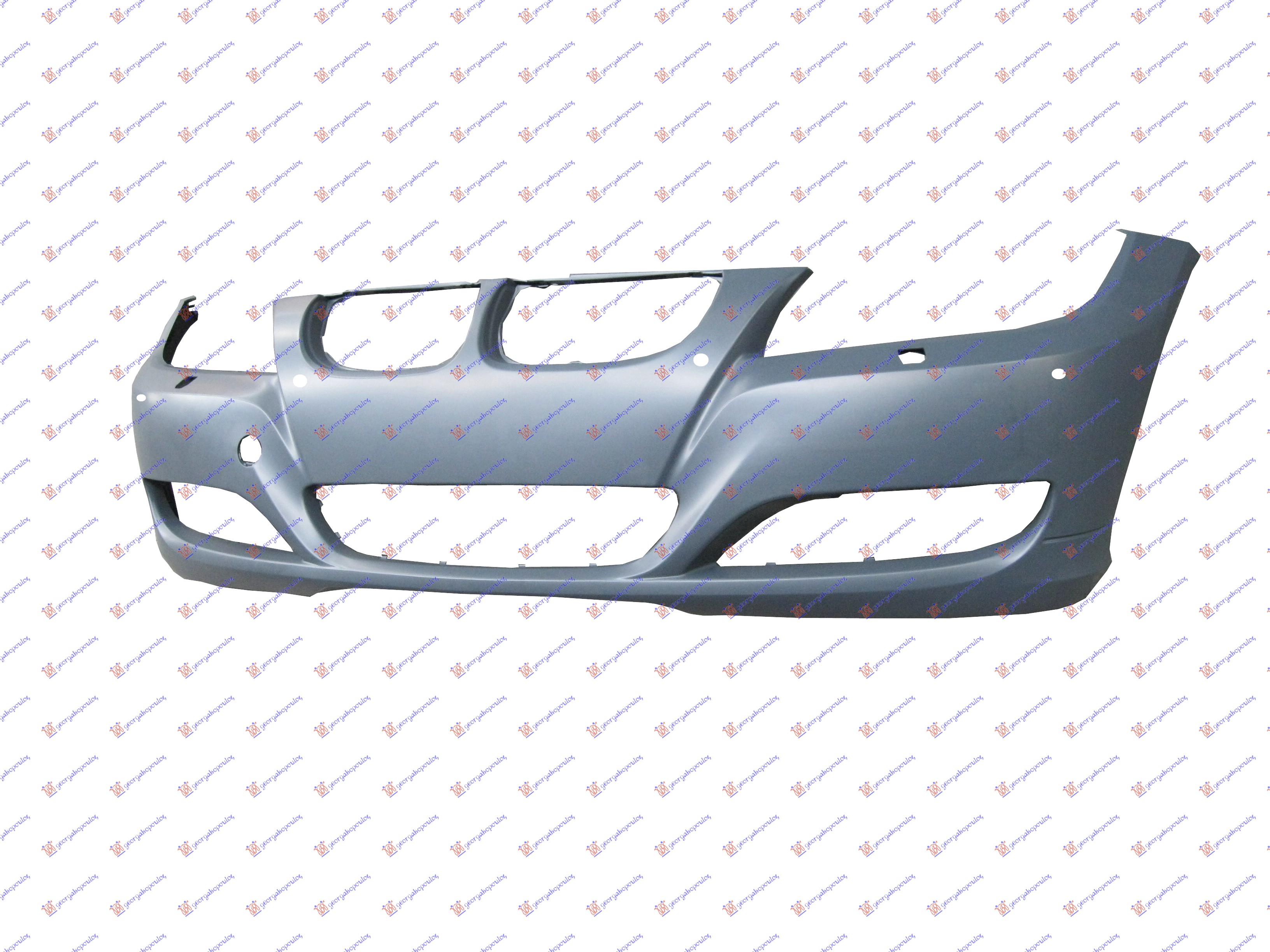 FRONT BUMPER PRIMED (W/4 PDC & WASHER HOLES)