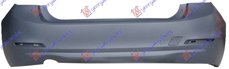 REAR BUMPER PRIMED (W/1 EXHAUST HOLE)
