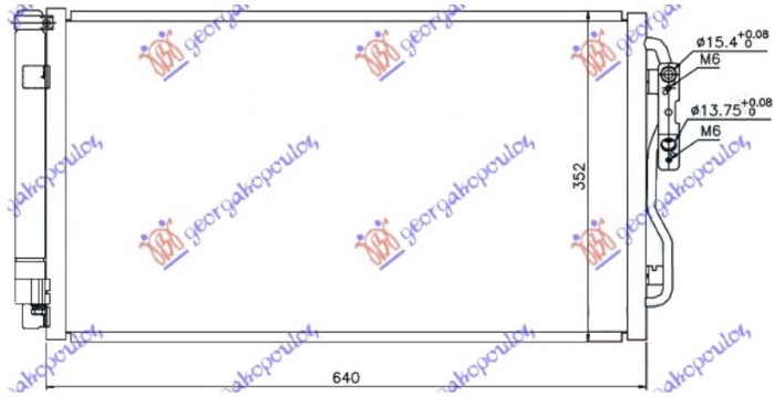CONDENSER PETROL/DIESEL (600x340x16) (NRF)