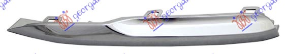 Bandă ornamentală grilă bară față crom (LUXURY)
