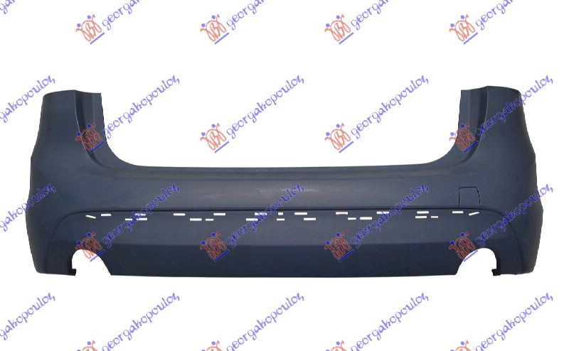 REAR BUMPER PRIMED (F45) (W/2 EXHAUST HOLES) (SPORT/LUXURY)