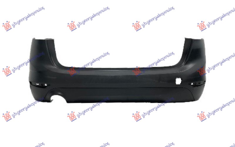 REAR BUMPER PRIMED (F46) (W/SINGLE EXHAUST HOLE)