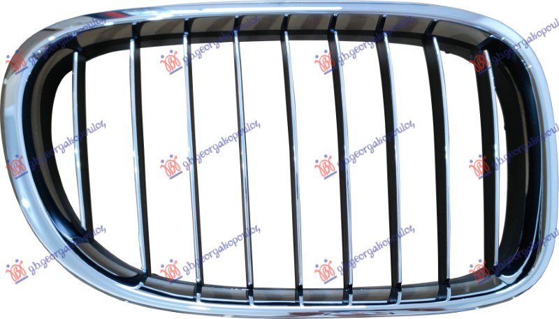 GRILLE SIDE PIECE (CHROME-CHROME/BLACK)
