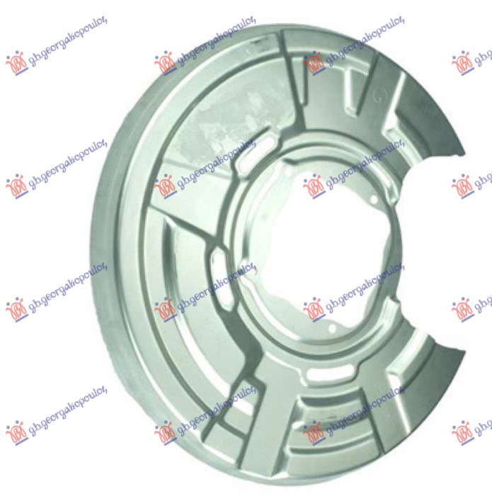 SPLASH PANEL BRAKE DISC REAR (PANEL DIAMETER 370/105MM) (DISC DIAMETER 320MM) (ALUMINIUM)
