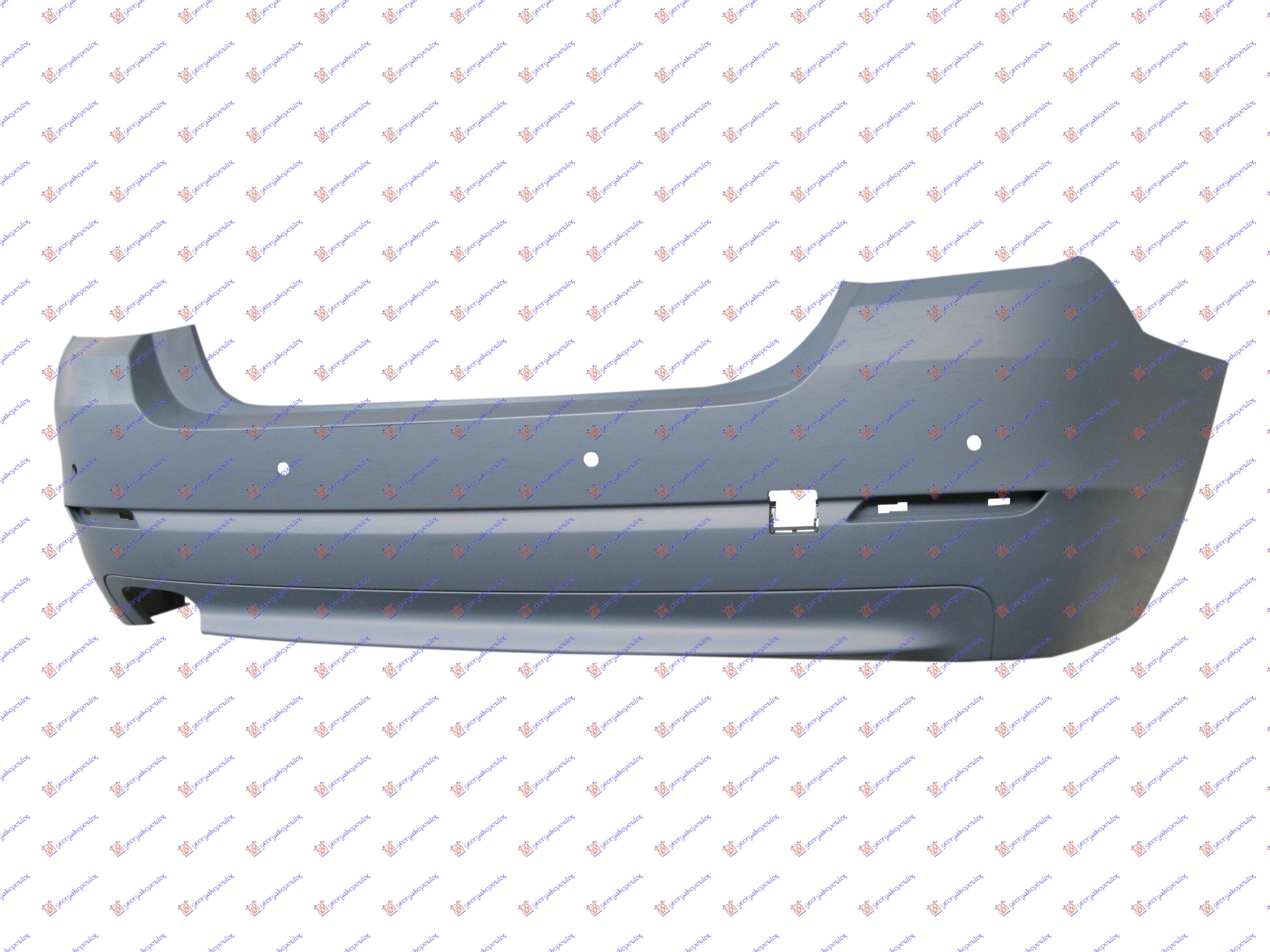 REAR BUMPER PRIMED (W/4 PDC) (A QUALITY)