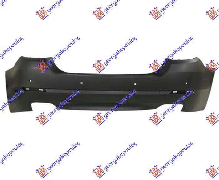 REAR BUMPER PRIMED (W/4 PDC) (2 TWIN EXHAUST)