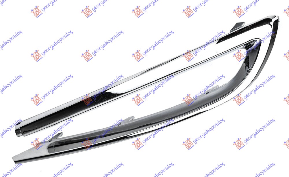 REAR BUMPER SIDE MOULDING SDN (LUXURY) CHROME