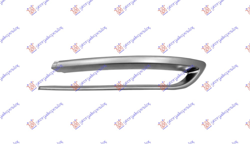 REAR BUMPER SIDE MOULDING SDN (MODERN) SILVER