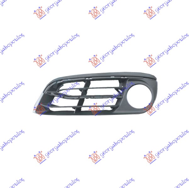 FRONT BUMPER GRILLE MIDDLE (MODERN/LUXURY) (WITH LAMP) (W/OPEN VENT HOLES)