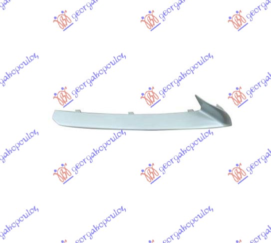 FRONT BUMPER SIDE GRILLE MOULDING SILVER (BASE) (W/ FOG LAMPHOLE LED)