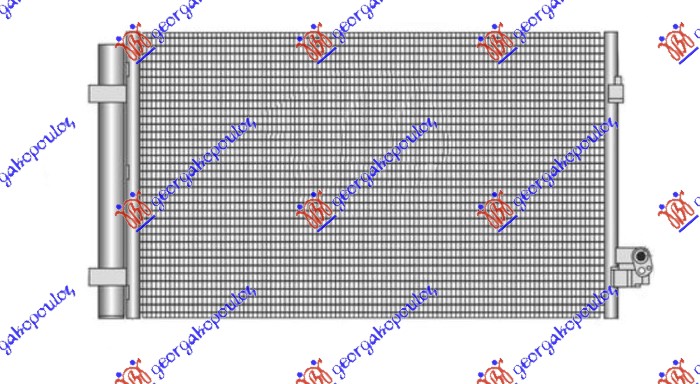 CONDENSER 4.4 M5/M550 PETROL (660x382x16)