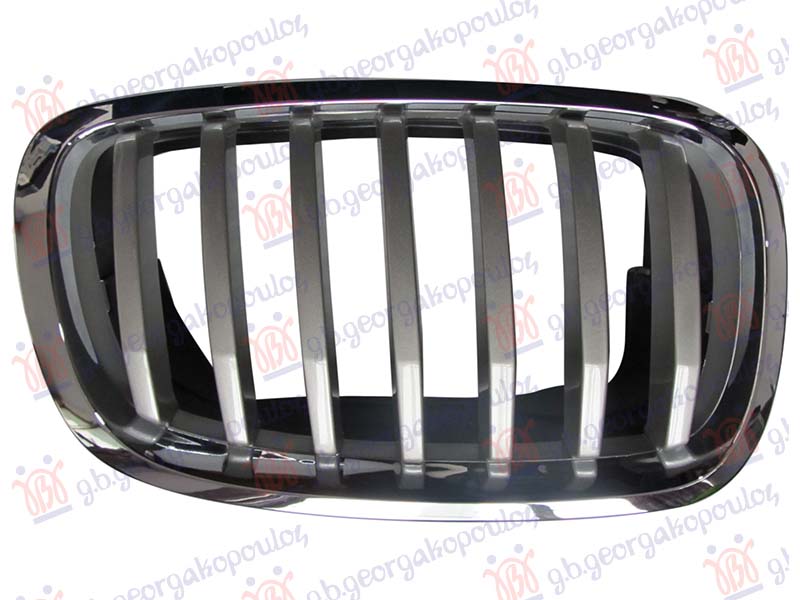 GRILLE BLACK (W/CHROME FRAME) (& X5M) 2012-
