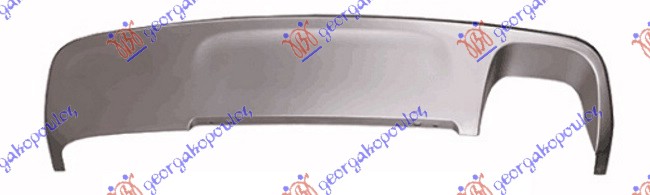 REAR BUMPER SPOILER SILVER (LIMITED) (WITH ONE TWIN EXHAUST HOLE)