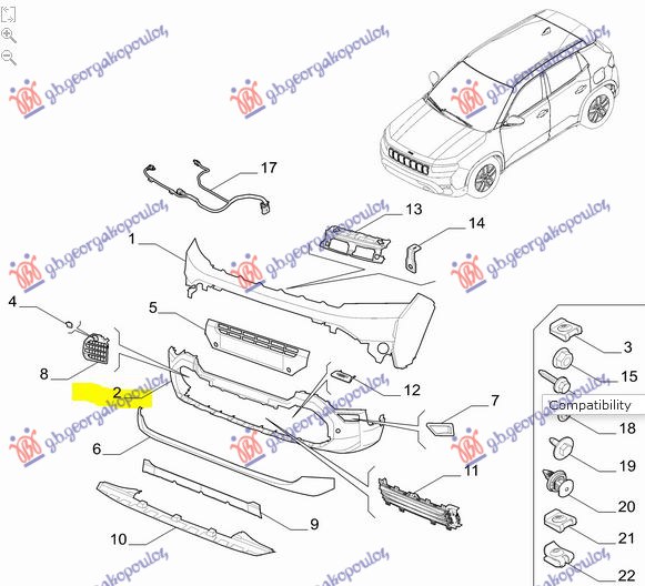 FRONT BUMPER LOWER (ORIGINAL)