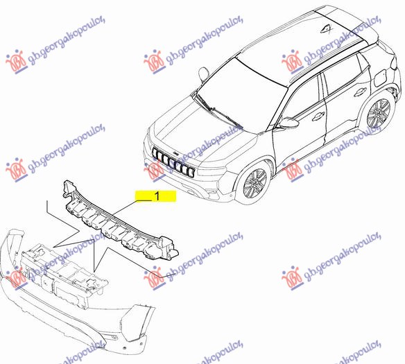 FRONT BUMPER ABSORBER (ORIGINAL)