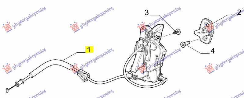 FRONT DOOR LOCK (ORIGINAL)