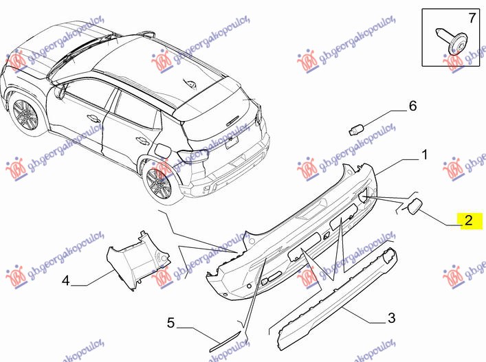 TOW HOOK COVER REAR (ORIGINAL)