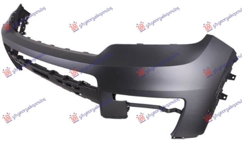 FRONT BUMPER UPPER PRIMED (W/2 PDC HOLES) (W/2 BLIND SPOT BRACKETS) (7SEATER/LONG)