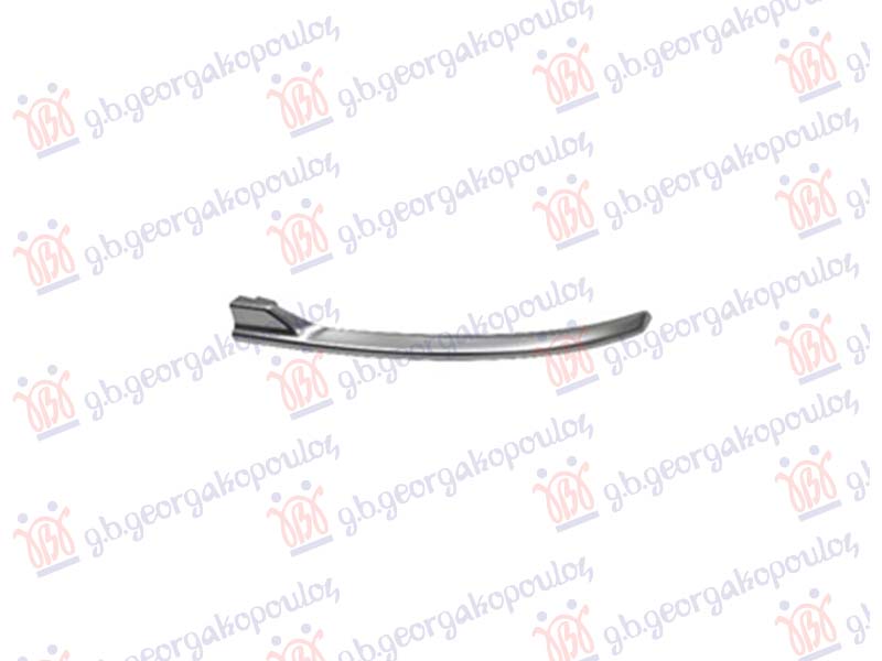 REAR BUMPER MOULDING LOWER SIDE CHROME SATIN NICKEL
