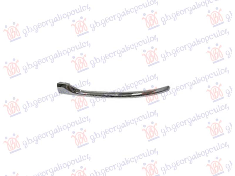 REAR BUMPER MOULDING LOWER SIDE CHROME (BUMPER W/HIDDEN EXHAUST TIP-SINGLE)