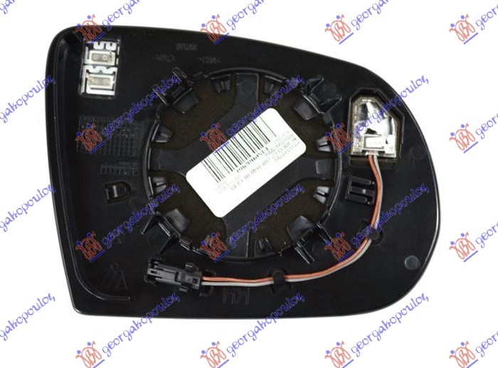DOOR MIRROR GLASS HEATED (W/BLIS) (CONVEX GLASS)