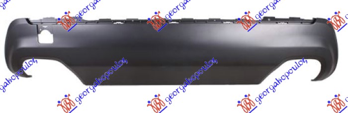 REAR BUMPER LOWER (WITH 2 SINGLE SQUARE EXEAUST) PRIMED