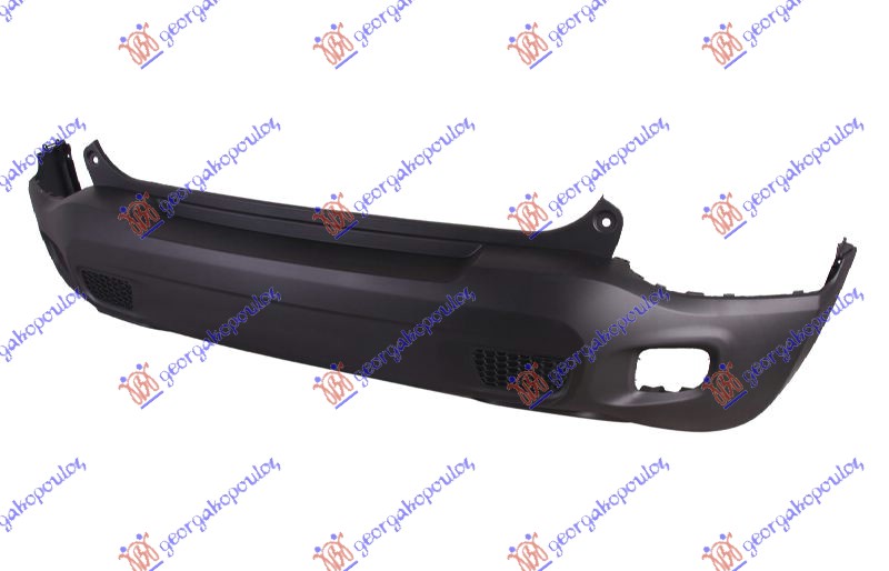 REAR BUMPER (W/FIXED SPOILER) (W/6 PDC) (A QUALITY)