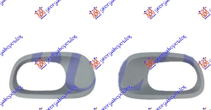 FOG LAMP FRAME GRAY (SET)