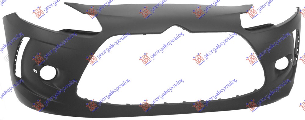 FRONT BUMPER PRIMED (W/FOG LAMP TRIM HOLES) (A QUALITY)