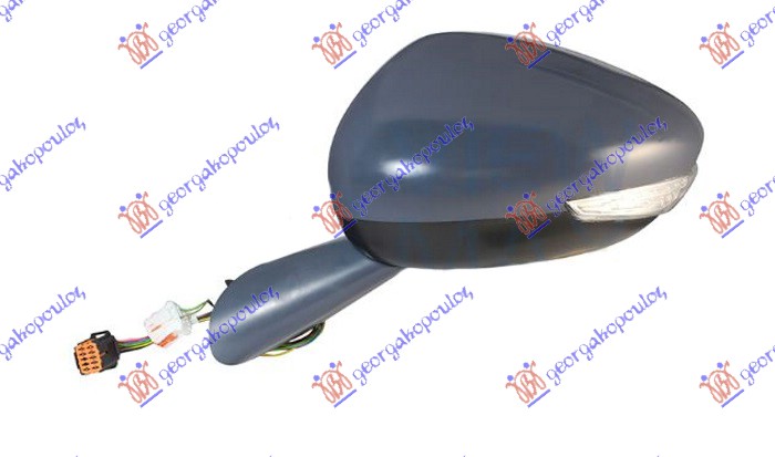 DOOR MIRROR ELECTRIC HEATED PRIMED FOLD.W/MEMORY (W/S.LAMP & F.LAMP & BLIS) (A QUALITY) (CONVEX GLASS)