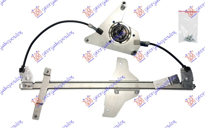 FRONT WINDOW REGULATOR ELECTRICAL 2D (W/O MOTOR)