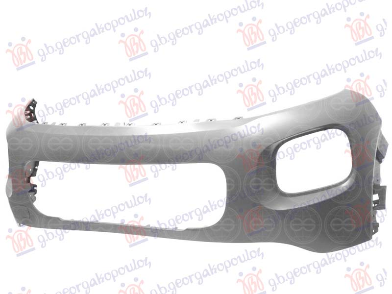 FRONT BUMPER PRIMED (W/O DECORATIVE LAMP HOLES) (A QUALITY)