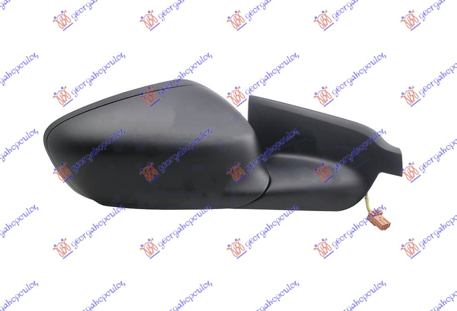 DOOR MIRROR ELECTRICAL BLACK (W/SENSOR) (A QUALITY) (CONVEX GLASS)