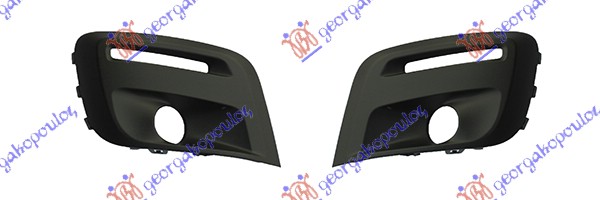 FRONT BUMPER GRILLE (W/ FOG LAMP HOLE & LED DRL) SET