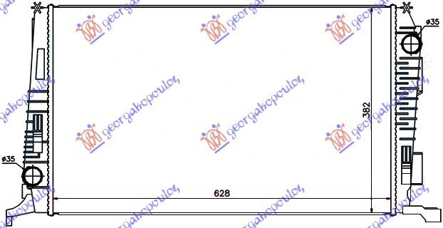 Radiator 1.5 DIESEL (628x390)