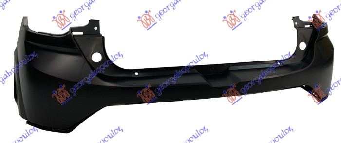 REAR BUMPER UPPER BLACK