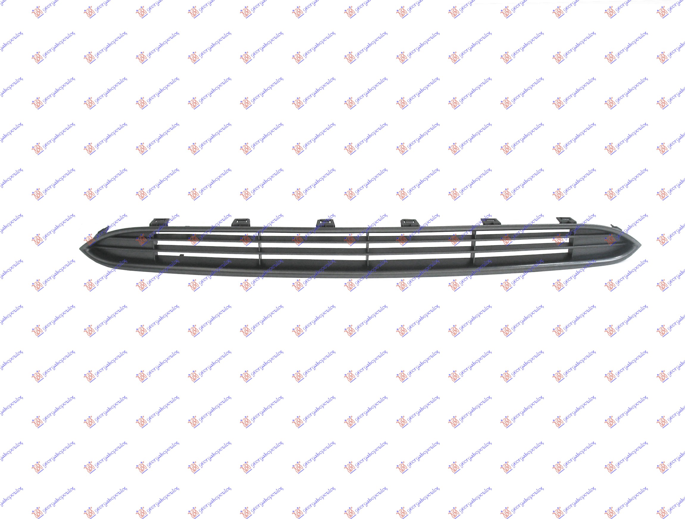 FRONT BUMPER UPPER GRILLE (METAL DARK)