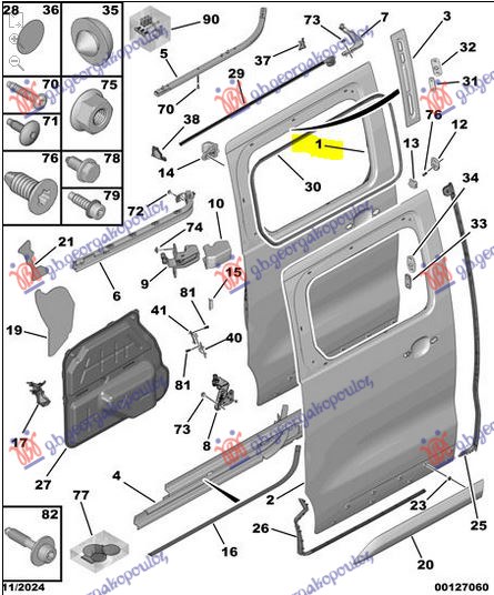 REAR SLIDING DOOR (ORIGINAL)